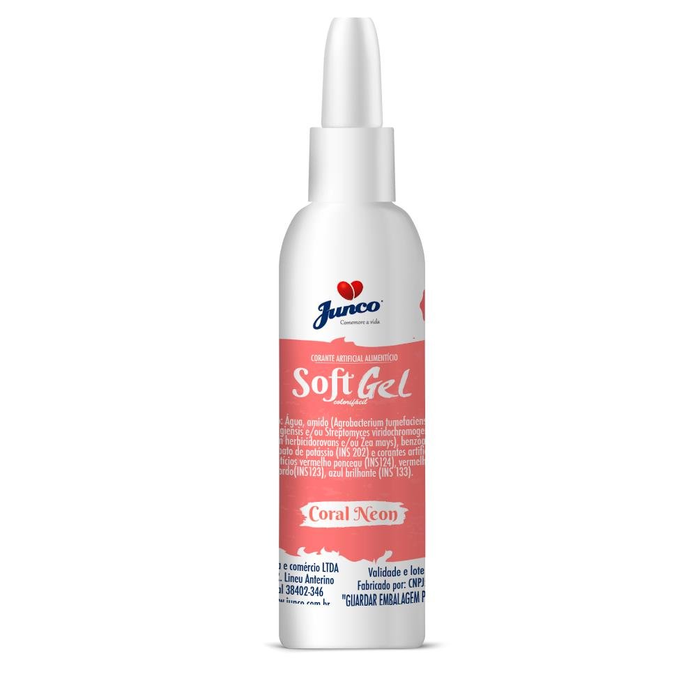 Corante Alimentício Soft Gel Coral Neon Junco 25g