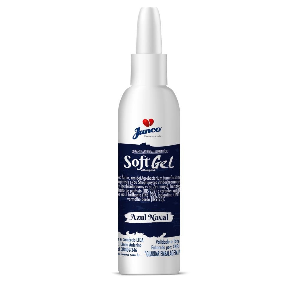 Corante Alimentício Soft Gel Azul Naval Neon Junco 25g