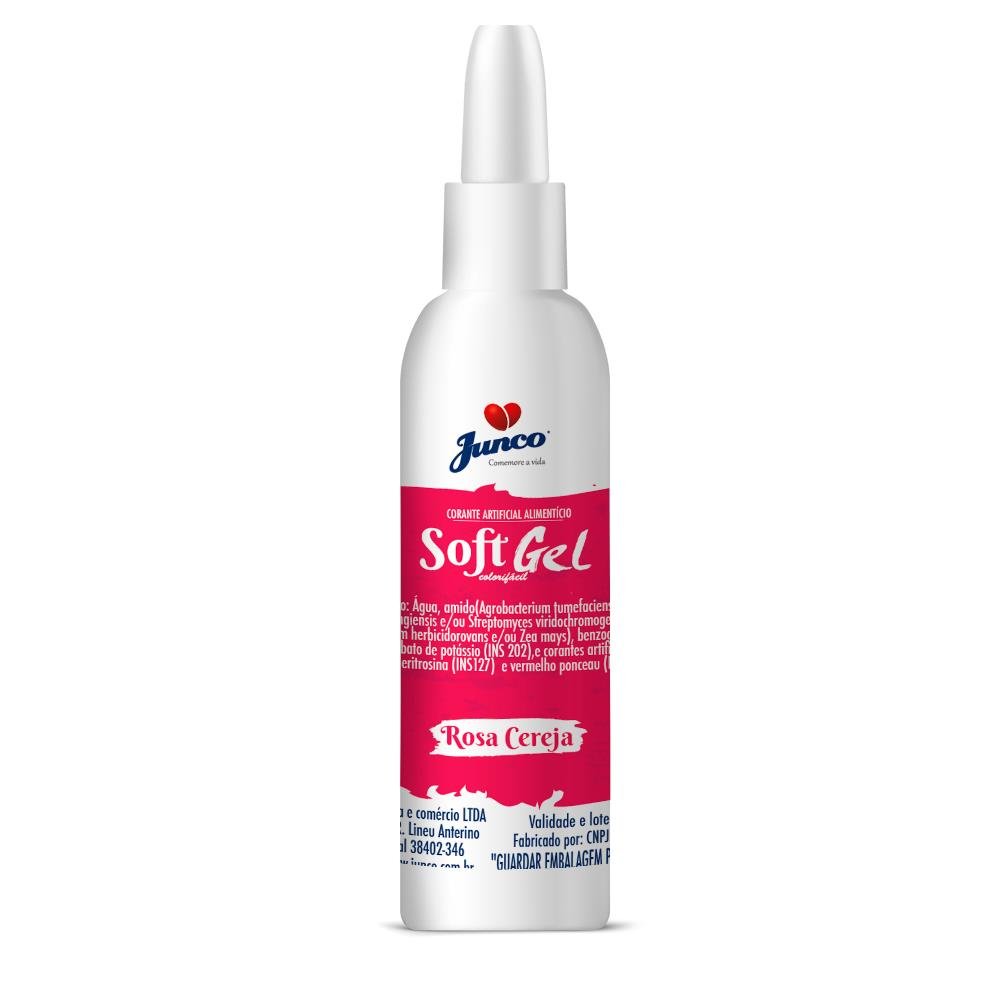 Corante Alimentício Soft Gel Rosa Cereja Junco 25g