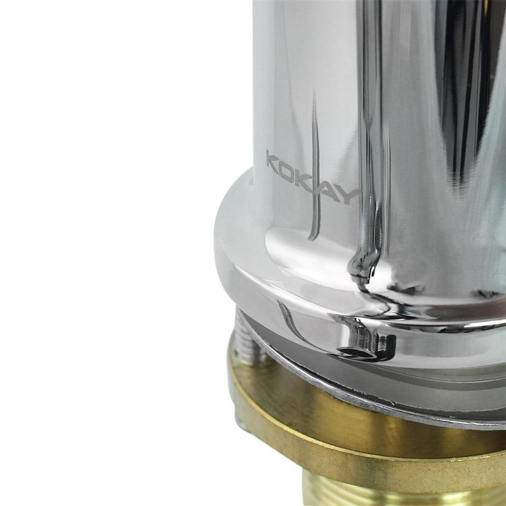 Torneira Luxo Lavatório Monocomando Bica Móvel 3 Jatos Inox - KOKAY