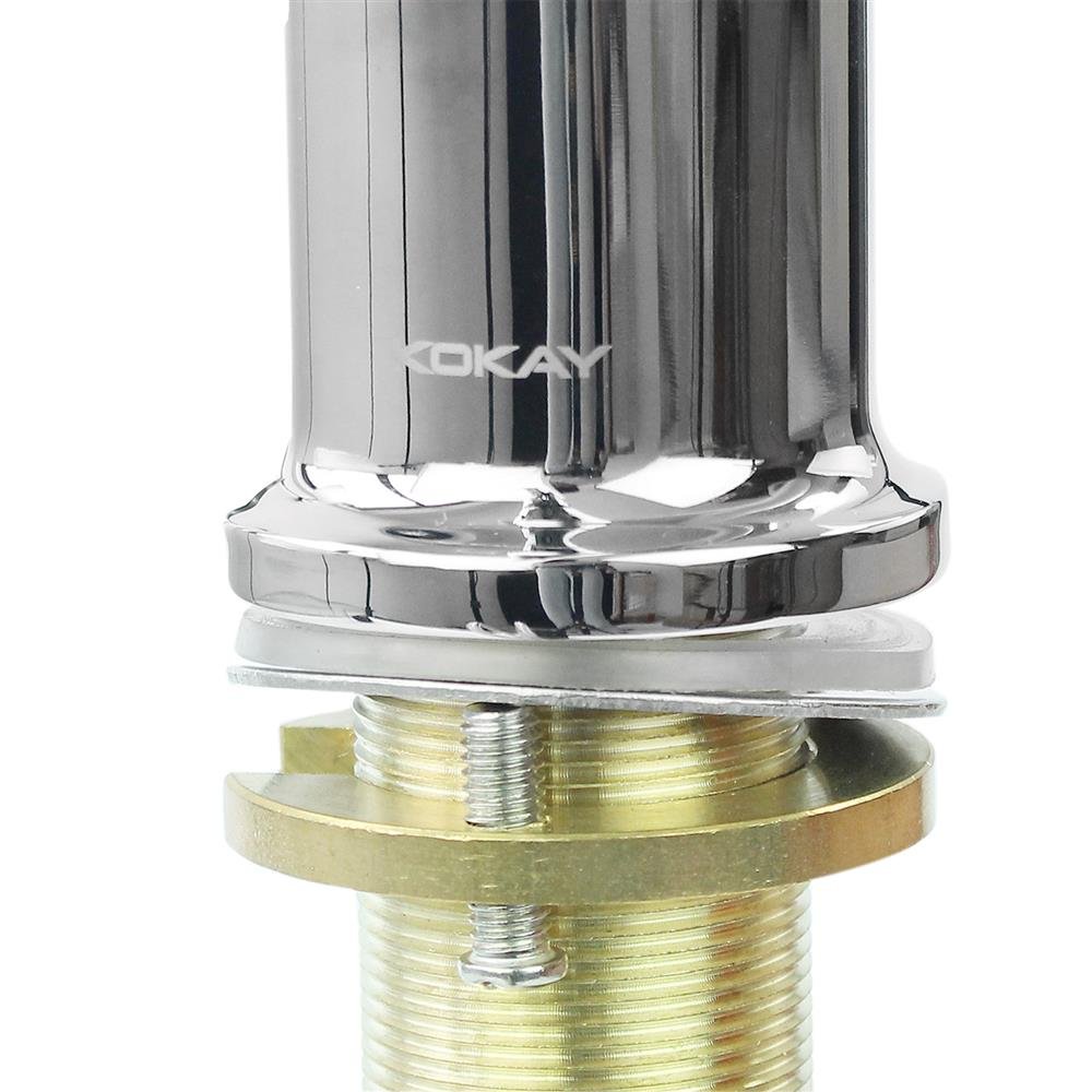 Torneira Luxo Lavatório Monocomando Bica Móvel 3 Jatos Inox - KOKAY