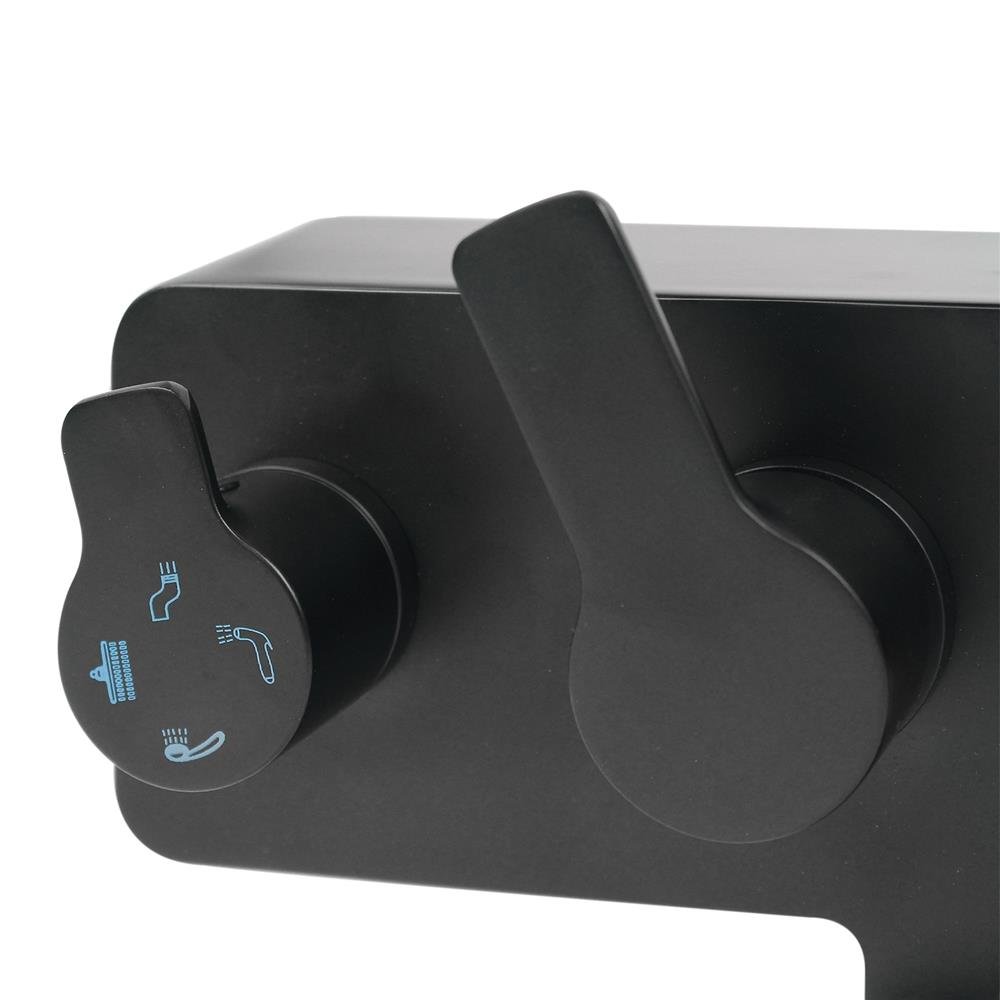 Chuveiro Misturador Monocomando Onix - 2 Funções - Chuveiro/Ducha Preto - KOKAY