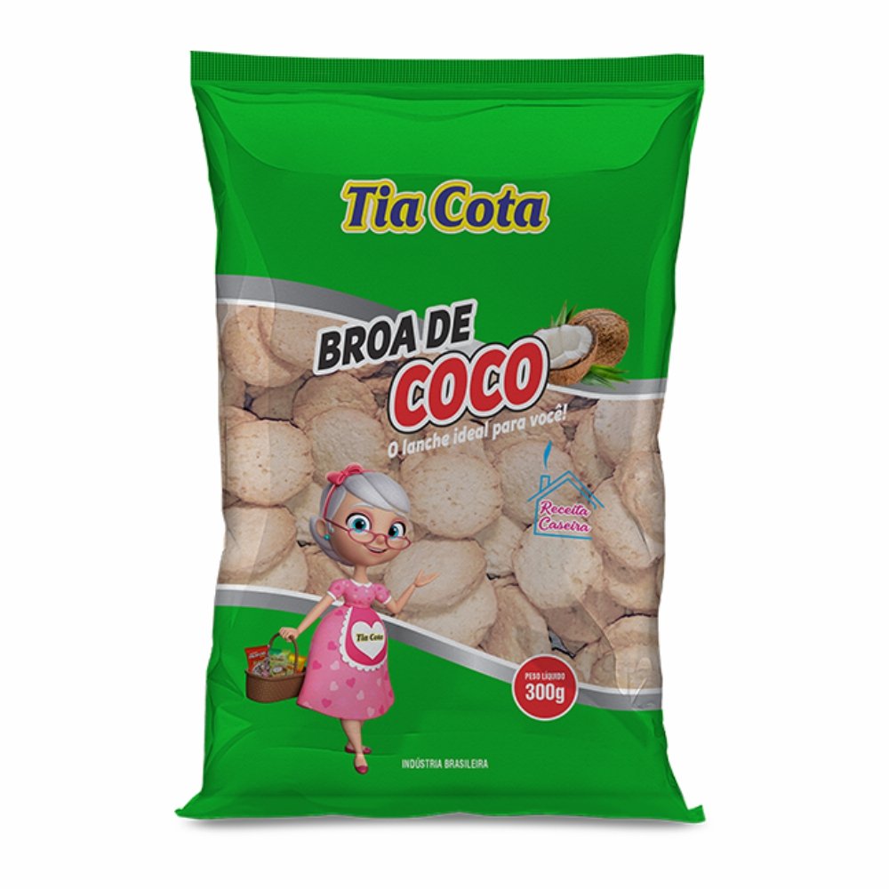 Broa de Coco 14 Unidades de 300 Gramas