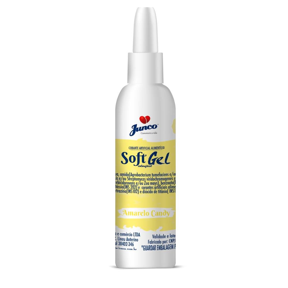 Corante Alimentício Soft Gel Amarelo Candy Junco 25g