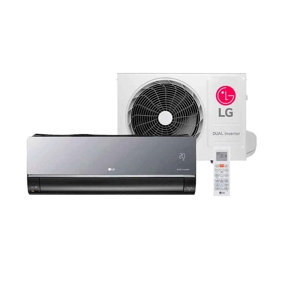 Kit Ar Condicionado Inverter 18000 Btus Lg Dual Voice Artcool Uv Nano Quente Frio 220V
