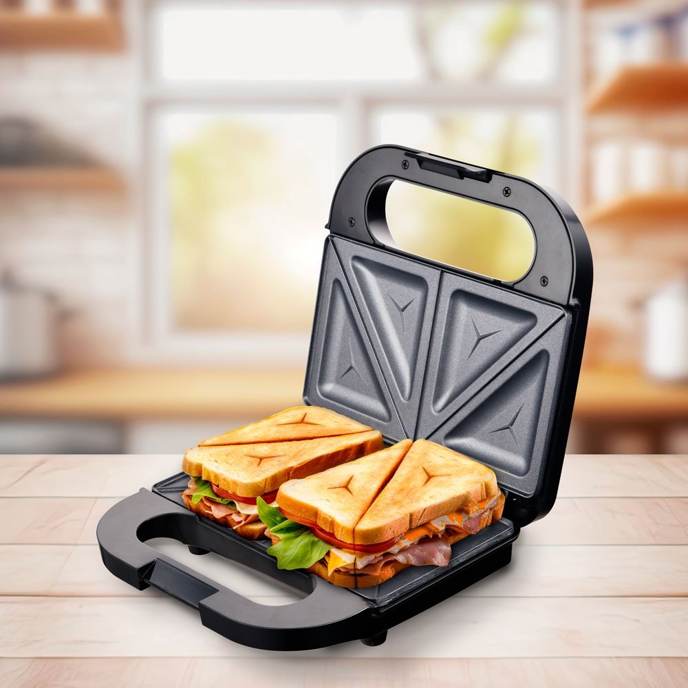 Sanduicheira/Grill Mallory Supreme Toast - 750W, Antiaderente, Preto, 110V