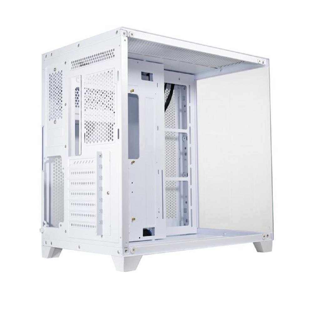 Gabinete Gamer K-Mex Ghost Shark CG-W2J1, Mid Tower, Vidro Temperado, Sem Fonte, Sem Fan, Branco