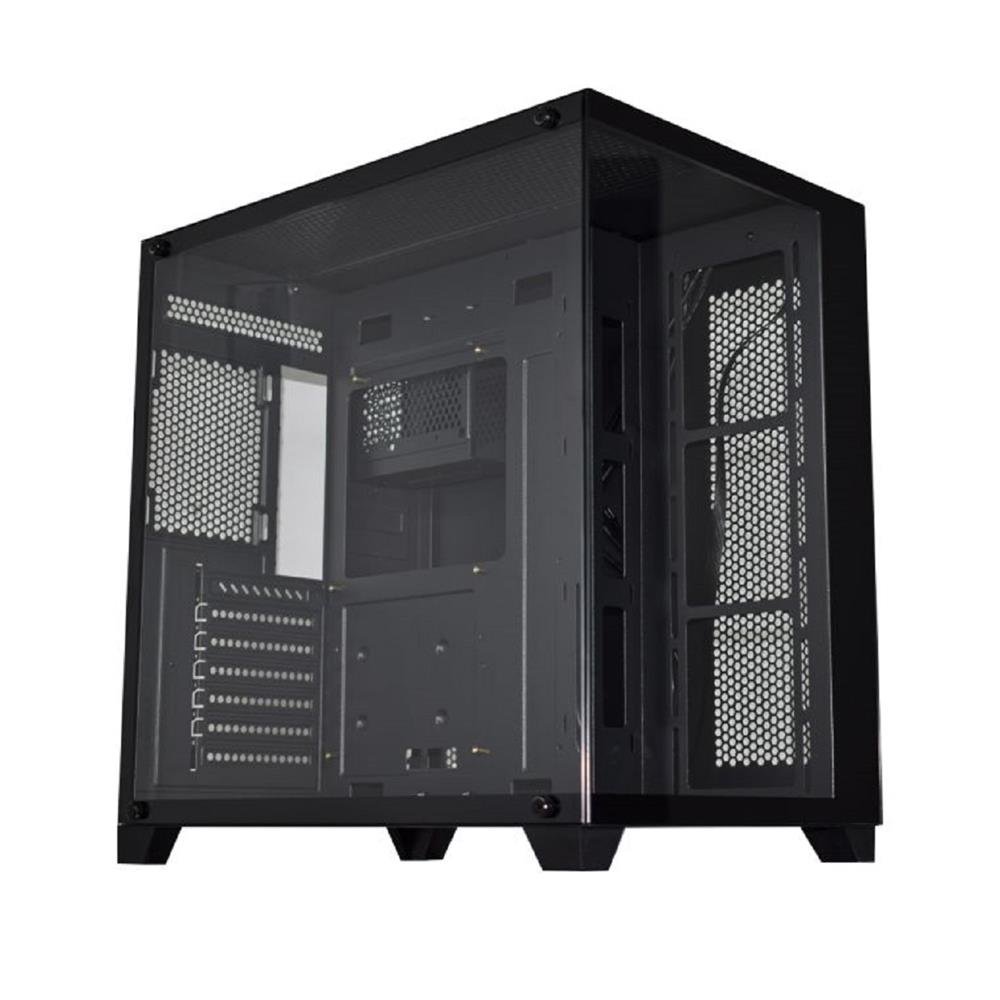 Gabinete Gamer K-Mex Ghost Shark CG-02J1, Mid Tower, Vidro Temperado, Sem Fonte, Sem Fan, Preto