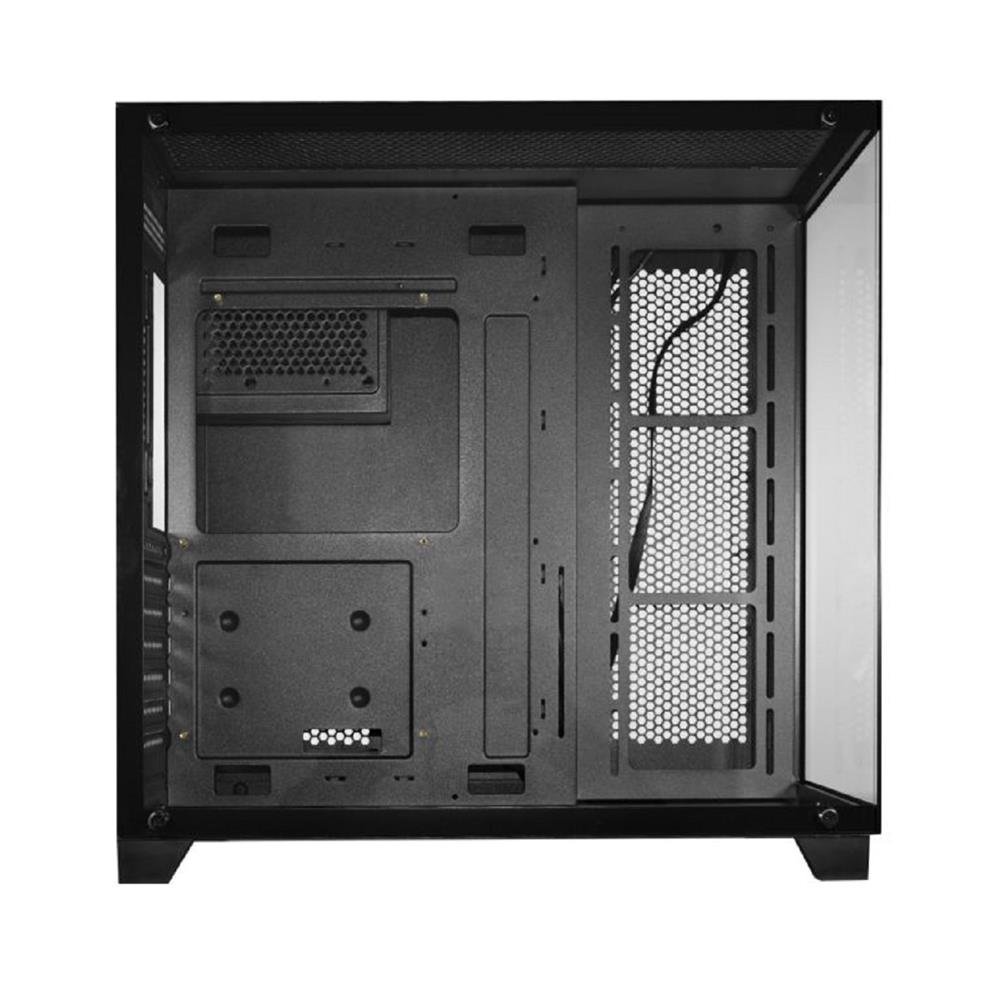 Gabinete Gamer K-Mex Ghost Shark CG-02J1, Mid Tower, Vidro Temperado, Sem Fonte, Sem Fan, Preto