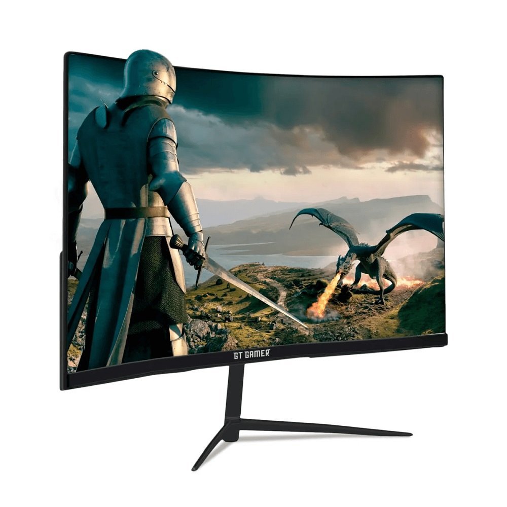 Monitor Gamer 24 LED, Full HD, Curvo, 144Hz Goldentec