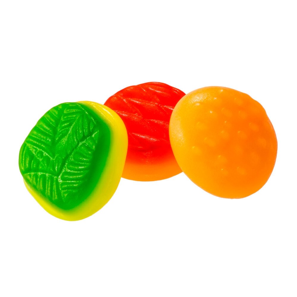 Bala Fini Gelatina Finiburguers 80g - Embalagem com 12 Unidades