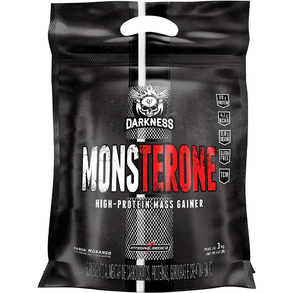 Hipercalórico Monsterone 3 Kg Morango Darkness