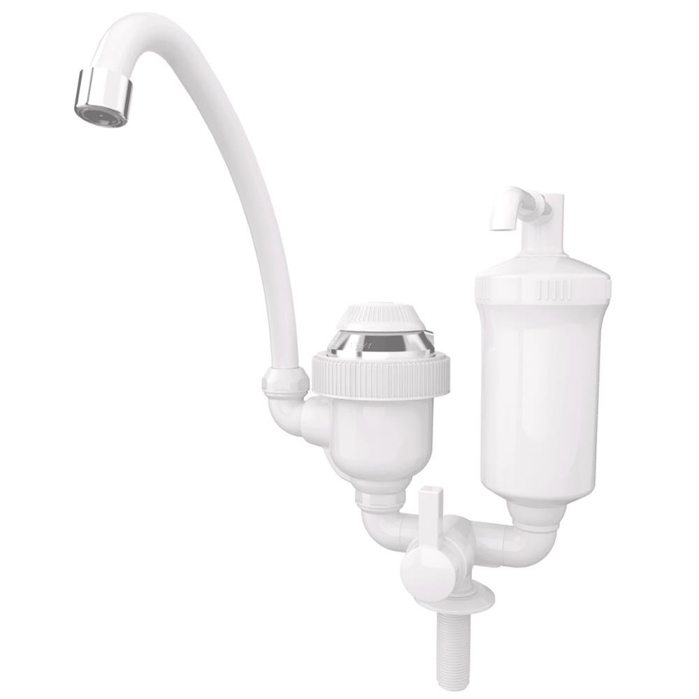 Torneira Elétrica de bancada com filtro Água 2 em 1 3T 220V 4400W TFB244 - Sintex