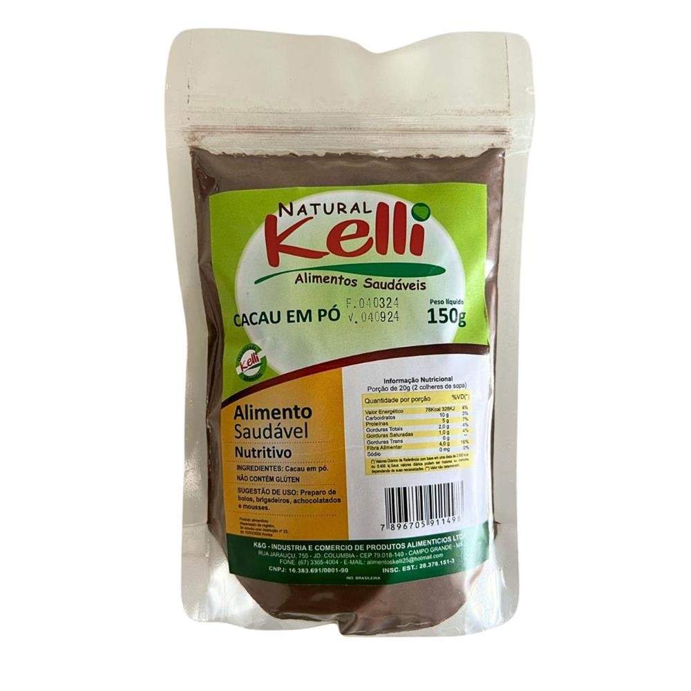 Cacau em pó Natural Kelli 150g