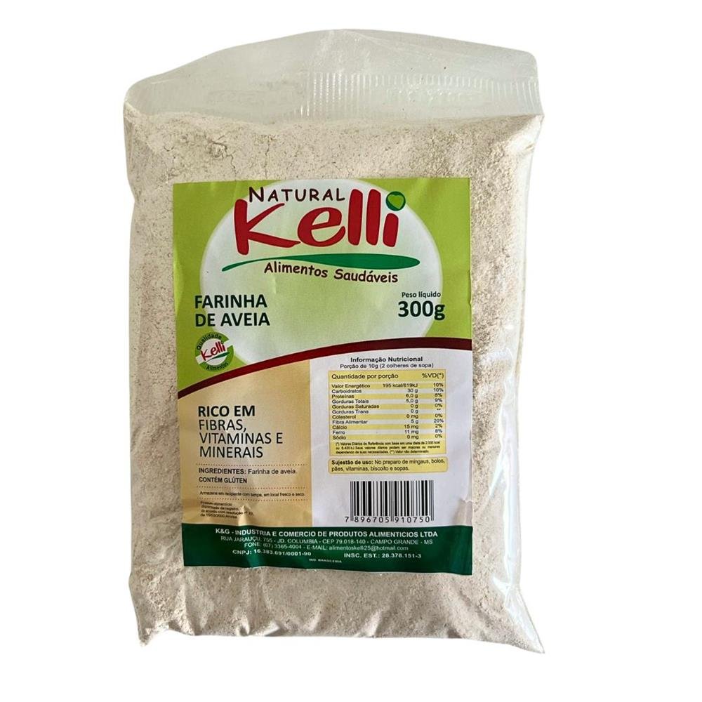 Farinha de Aveia Natural Kelli 300g