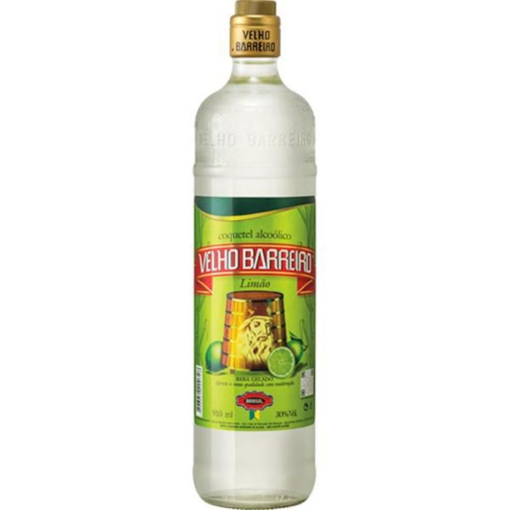 Cachaça Velho Barreiro Limão 910ml