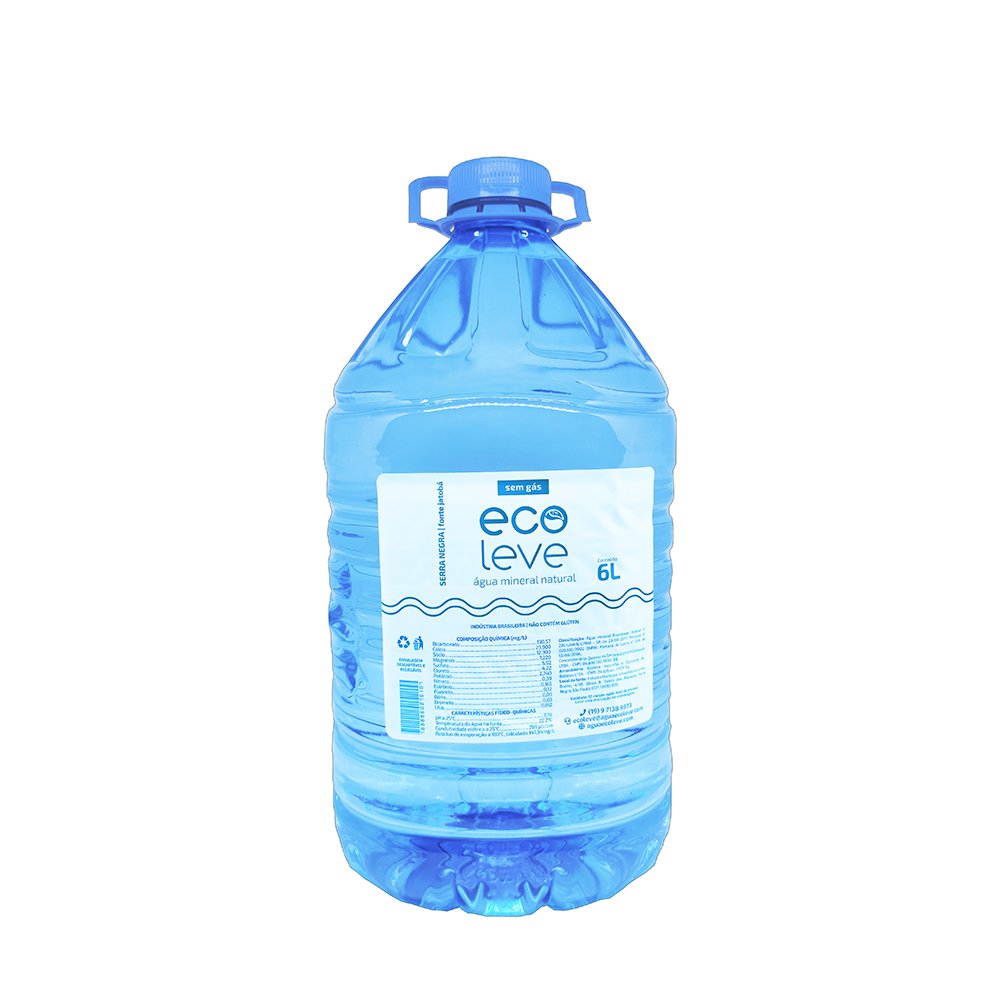 Água Ecoleve Galão Pet 6 L | Martins Atacado