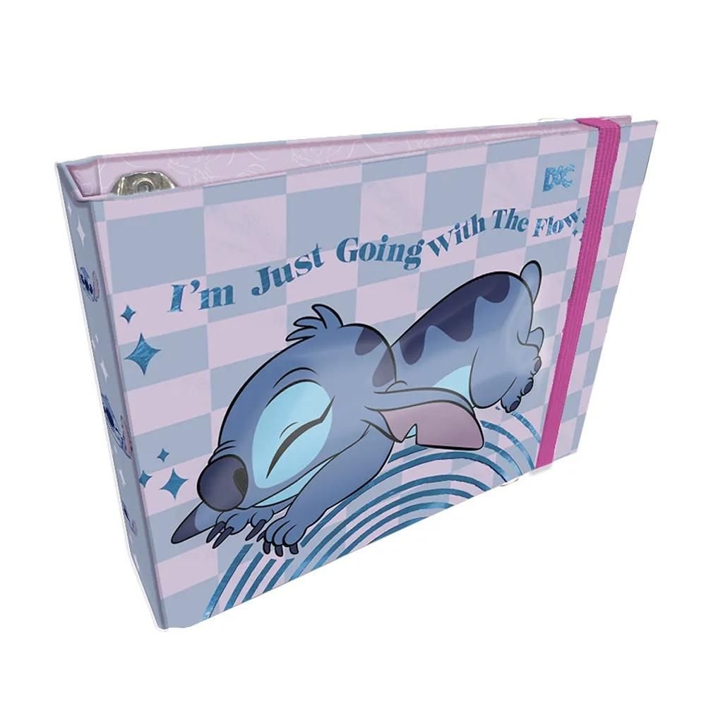 Caderno Mini Argolado Stitch Com 80 Folhas 4078 Dac