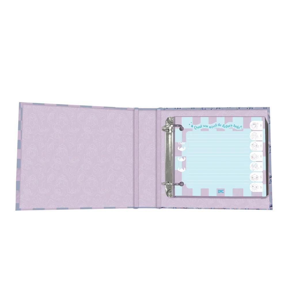 Caderno Mini Argolado Stitch Com 80 Folhas 4078 Dac