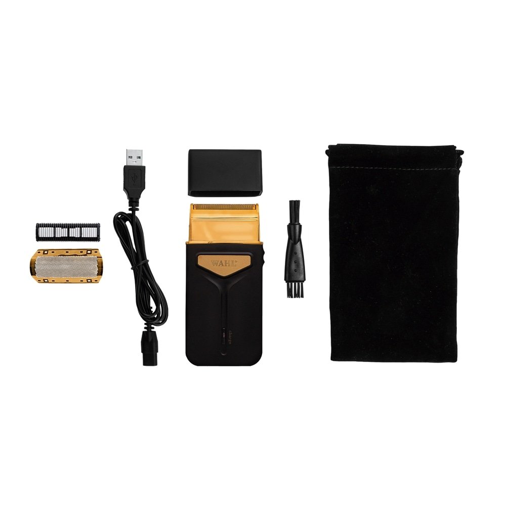 Aparador de Pelos Wahl Travel Shaver - Preto, Carregador USB, Bivolt