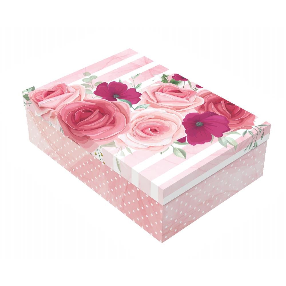 Caixa Presente Retangular G Flores