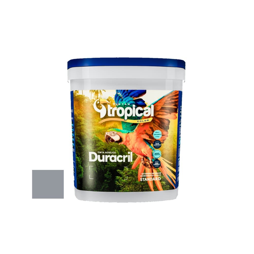 Tinta Tropical Acrílica Duracril Standard Cinza Granizo 15L