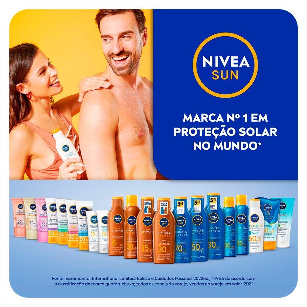 Protetor Nivea Sun Facial Toque Seco FPS30 40ml