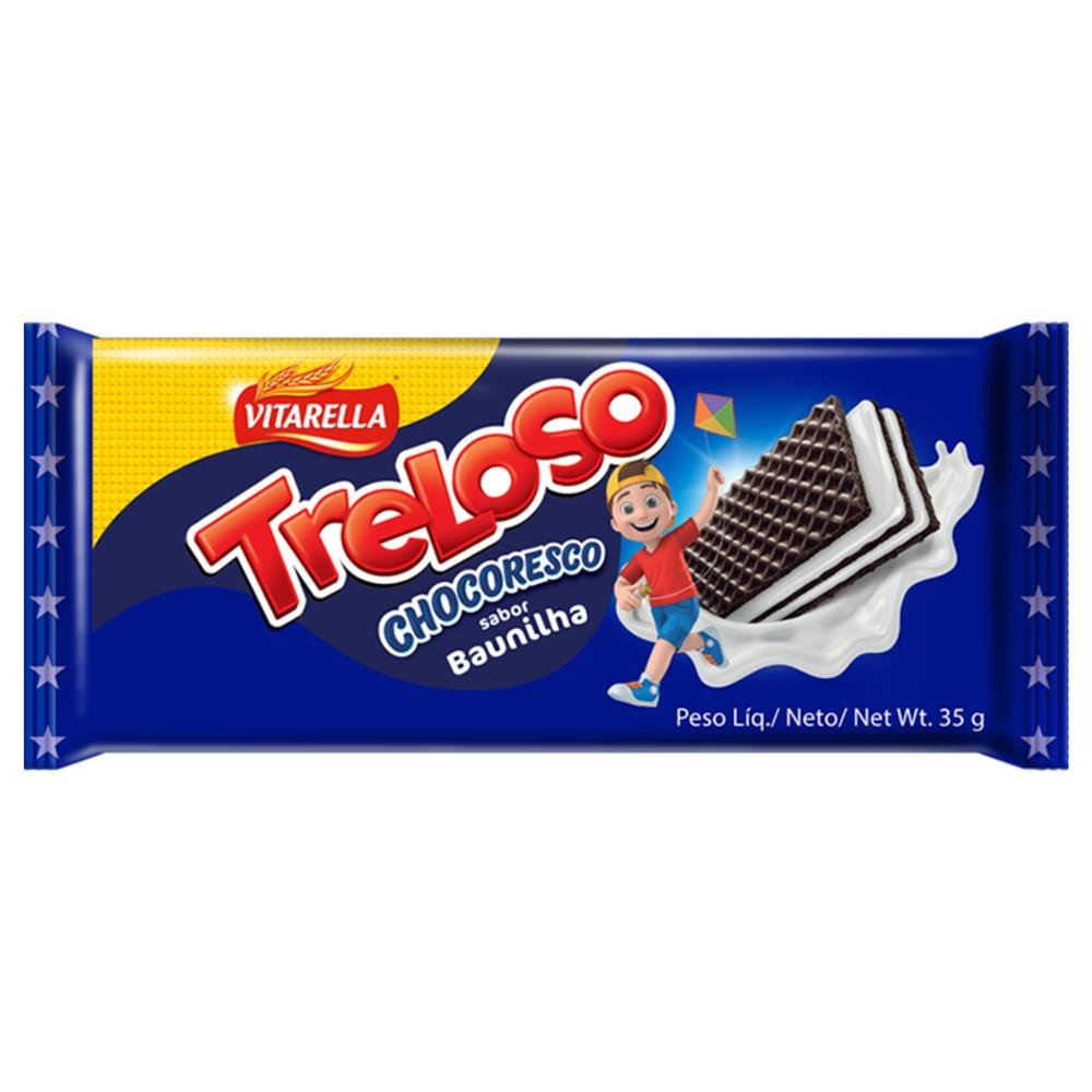 Biscoito Wafer Vitarella 35G Chocolate Baunilha