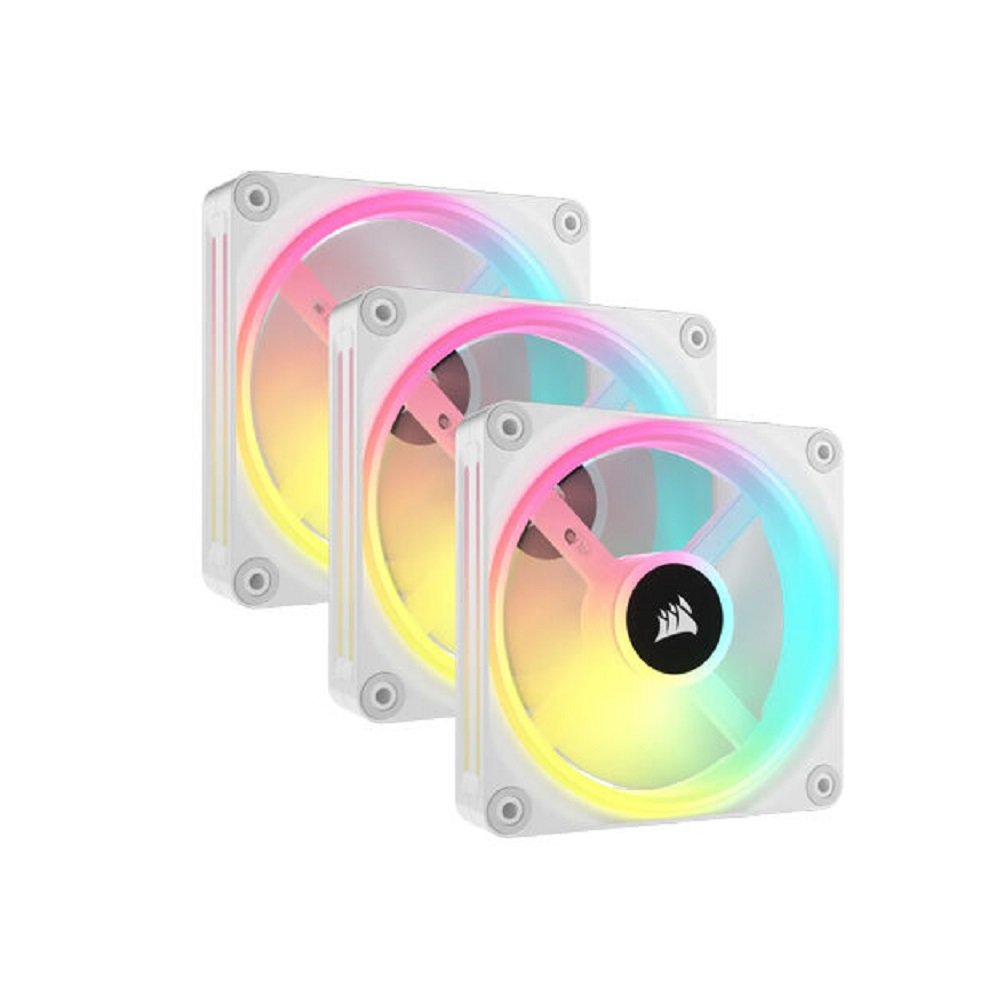 Cooler FAN Corsair iCUE QX120 RGB WHITE120m Magnetic Trip