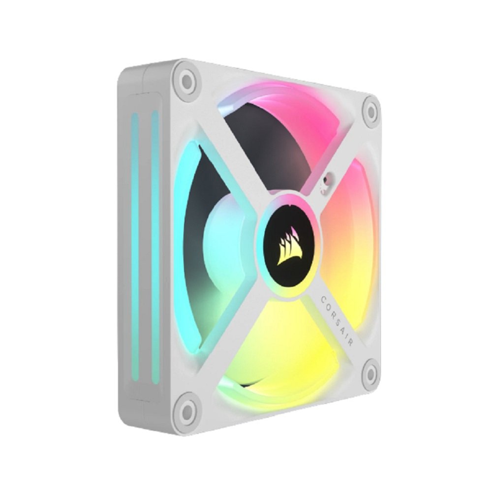 Cooler FAN Corsair iCUE QX120 RGB WHITE120m Magnetic Trip