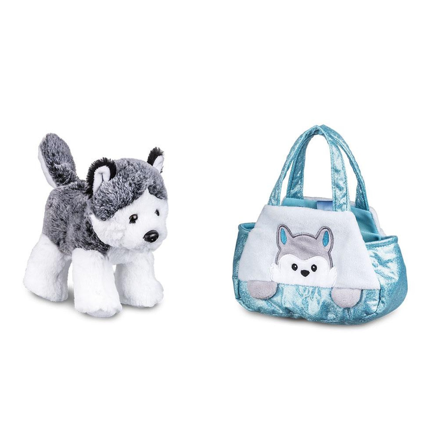 Pelucia Cutie Handbags Husky Azul Multikids - BR1713