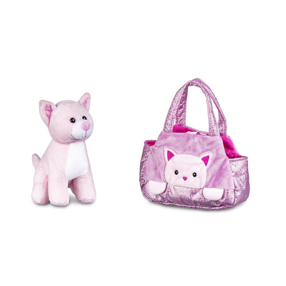 Pelucia Cutie Handbags Gato Rosa Multikids - BR1715