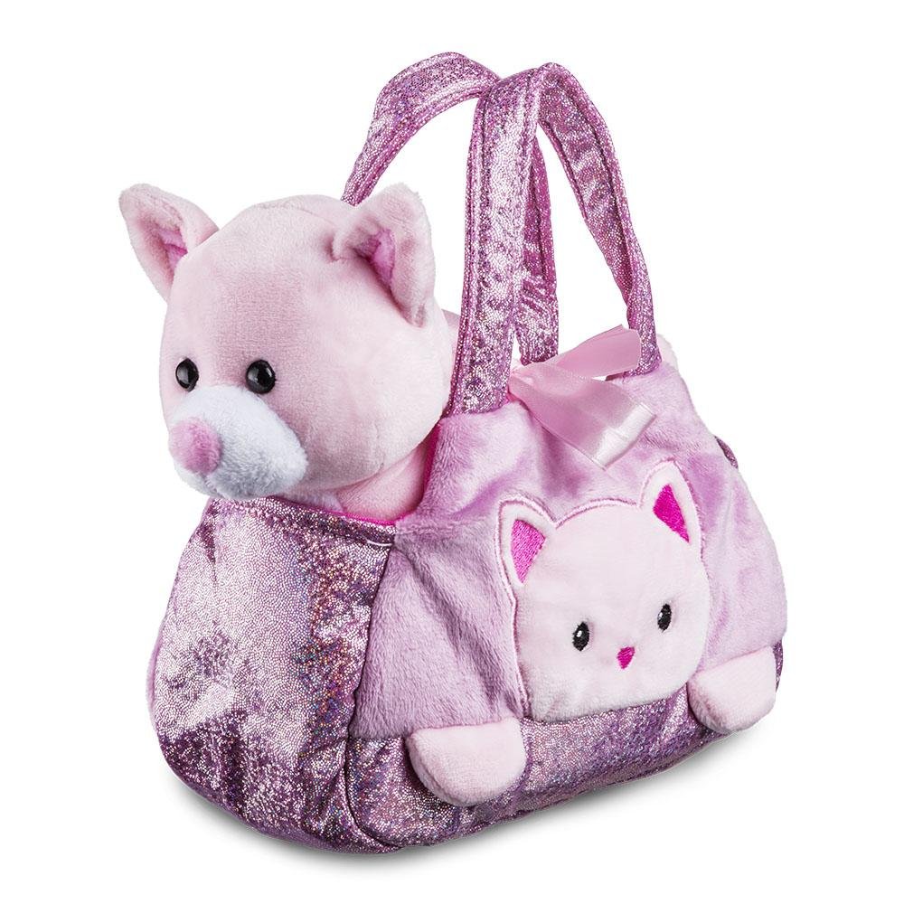 Pelucia Cutie Handbags Gato Rosa Multikids - BR1715