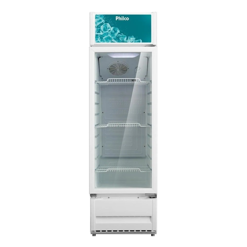 Expositor/Refrigerador Philco 309 Litros PRE319 - Vitrine, Porta de Vidro, Branco, 110V