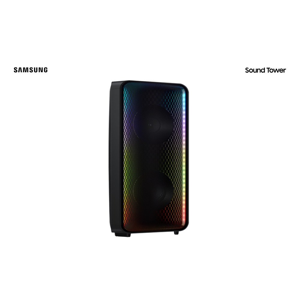 Sound Tower Samsung MX-ST45B, com Potência extraordinaria, Bateria incluida e Som Bi-direcional Preta - Bivolt