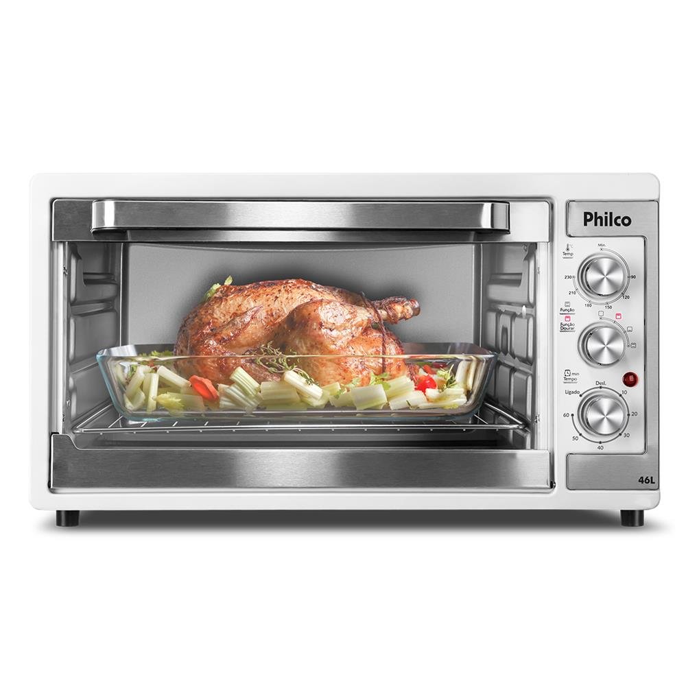 Forno Eletrico Philco 46 Litros com Função Timer 1500W Branco PFE48IB - 127V