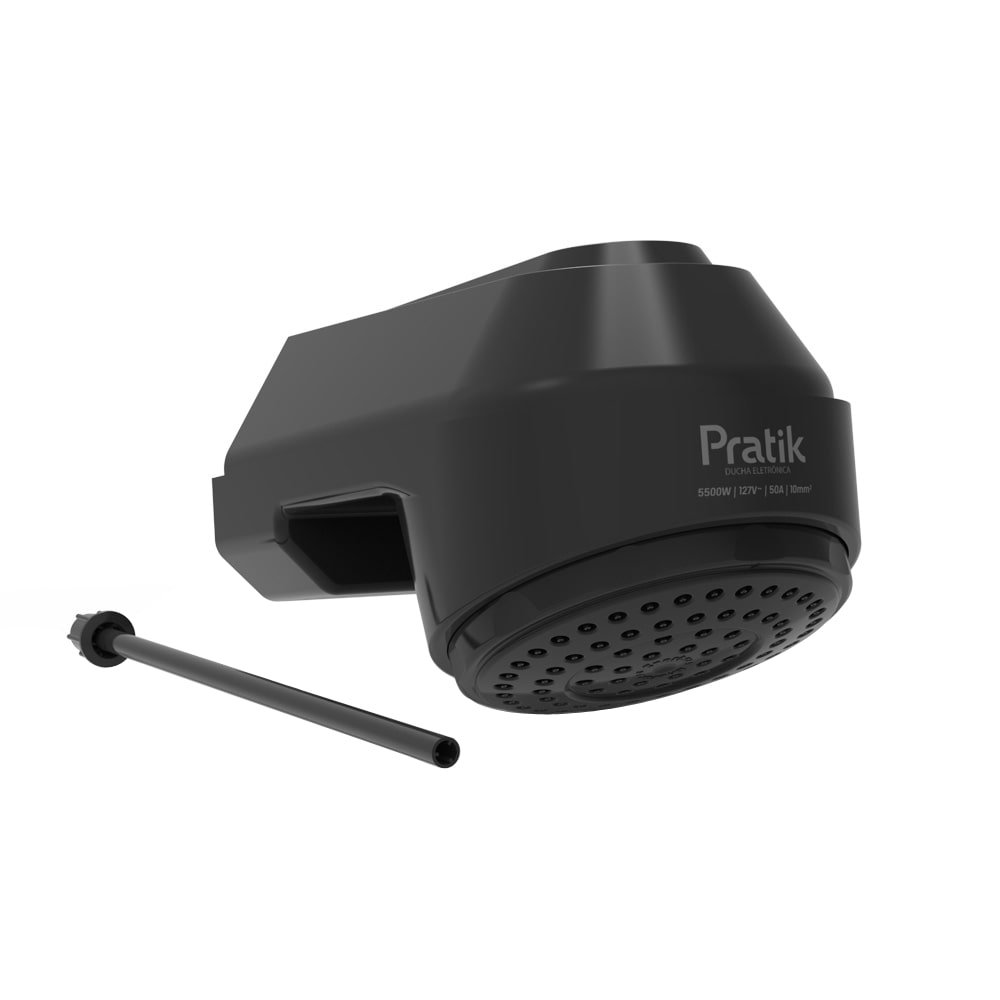 Chuveiro Ducha Pratik Eletrônica Preto 7500W 220V