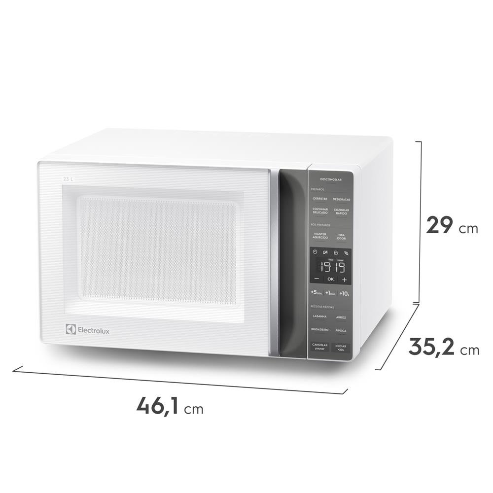 Micro-ondas Electrolux 23 Litros Efficient Branco ME23B - 220V
