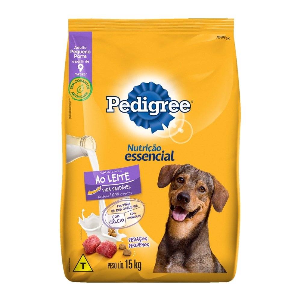 Ração Pedigree ao Leite Nutrição Essencial 15kg