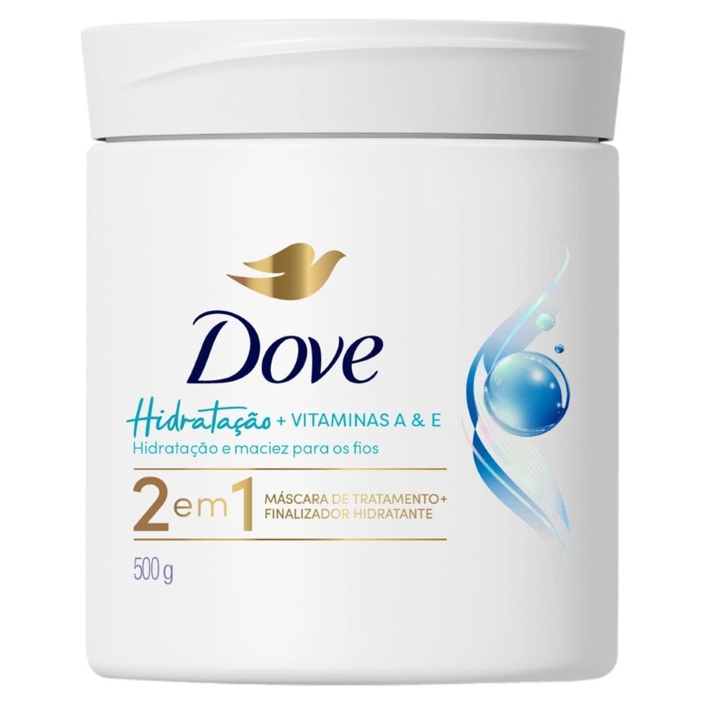 Máscara de Tratamento Dove 2 em 1 Hidratação 500g