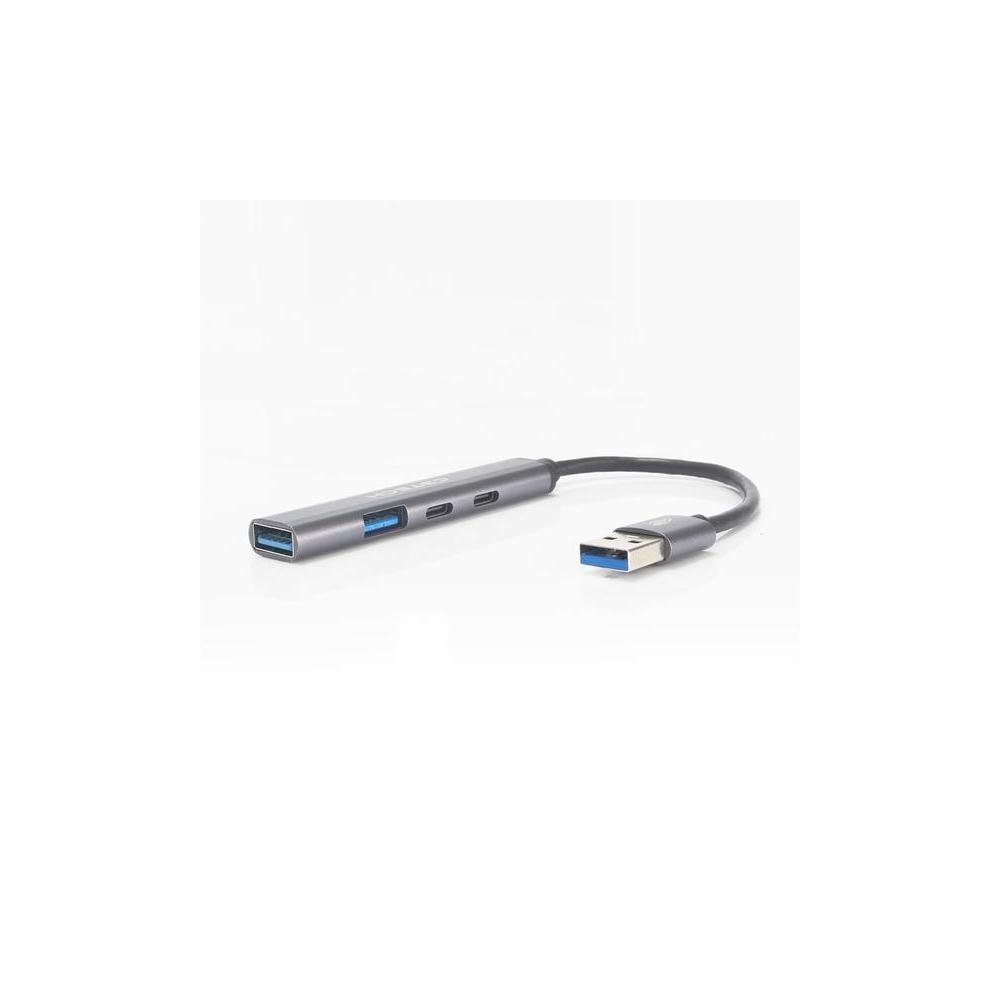 Hub C3Tech USB 2.0, 3.0, USB-C, 4 Portas - HU-330SI.