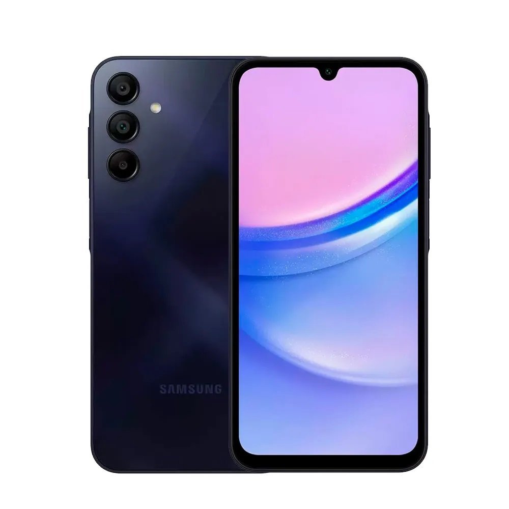 Smartphone Samsung Galaxy A15 256GB, 8GB de RAM Tela 6,5, Câmera Traseira Tripla, Selfie de 13MP, Bateria de 5000mAh, Azul Escuro