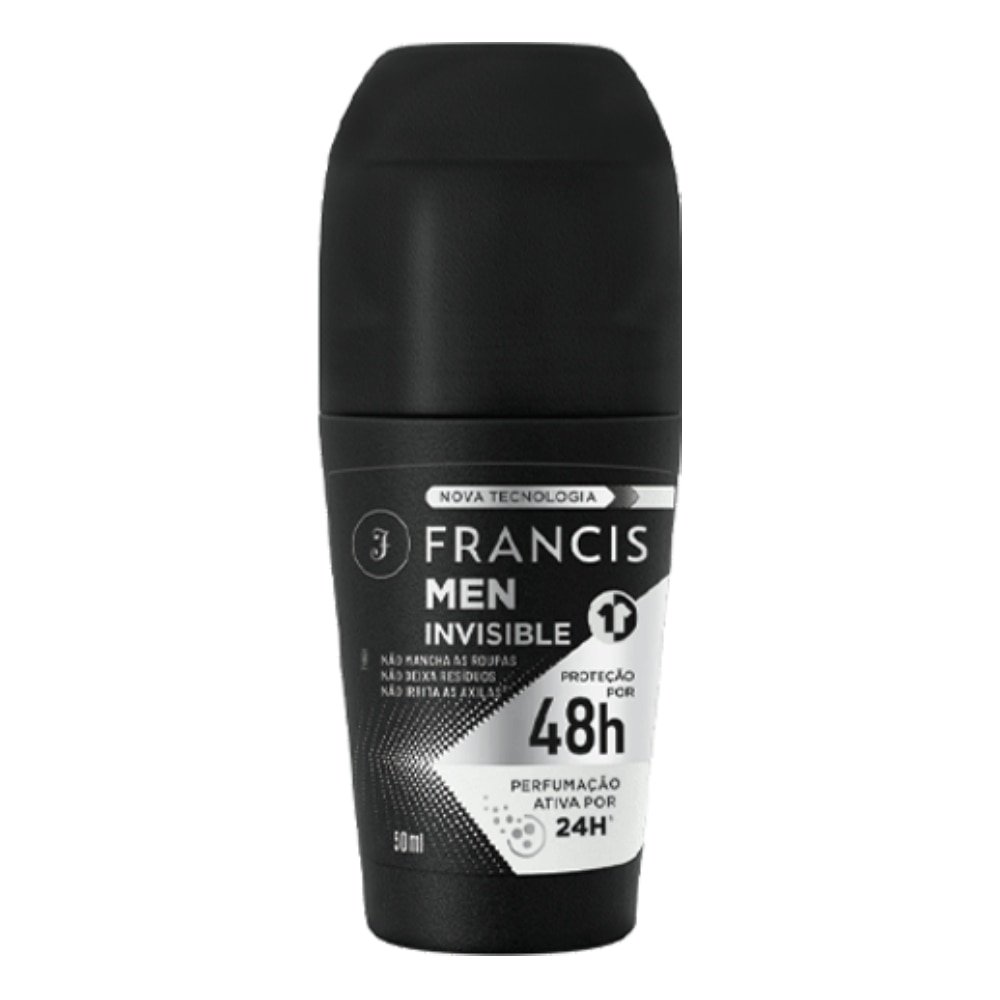 Desodorante Francis Roll-On Men Branco 50ml