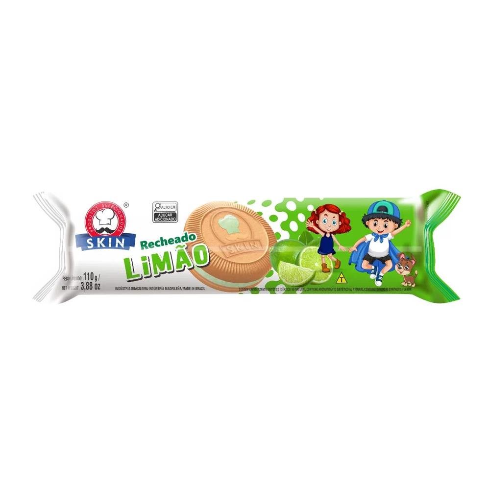 Biscoito Recheado Skin Limao 110g