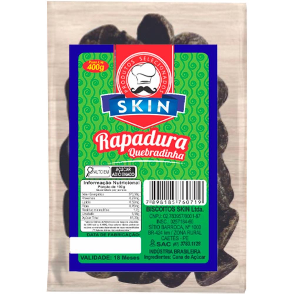Rapadura Quebradinha Preta Skin 400g