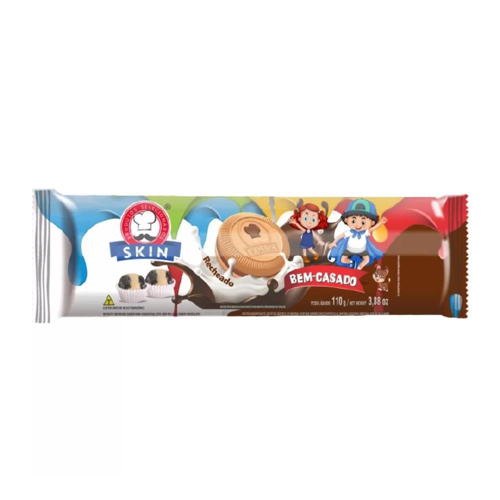 Biscoito Recheado Skin Bem Casado 110g