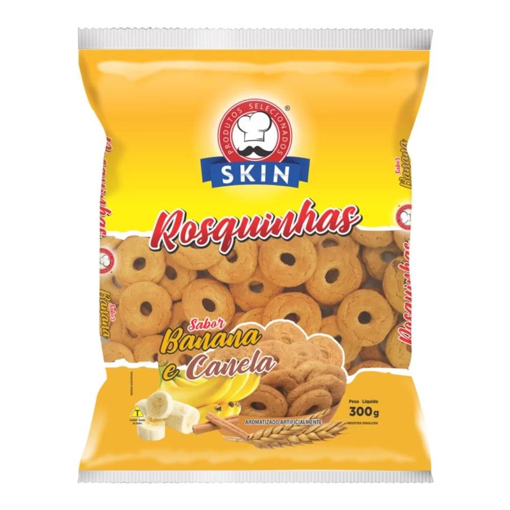 Rosquinha Skin Banana E Canela Caixa Com 12 Unidades 300g
