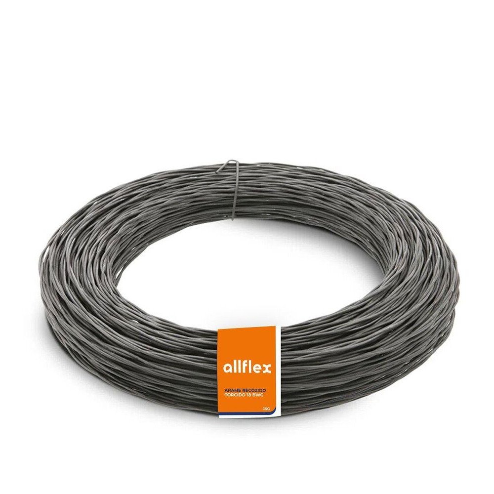 Arame Recozido Torcido 18 BWG 10x1 Allflex 1,24 MM