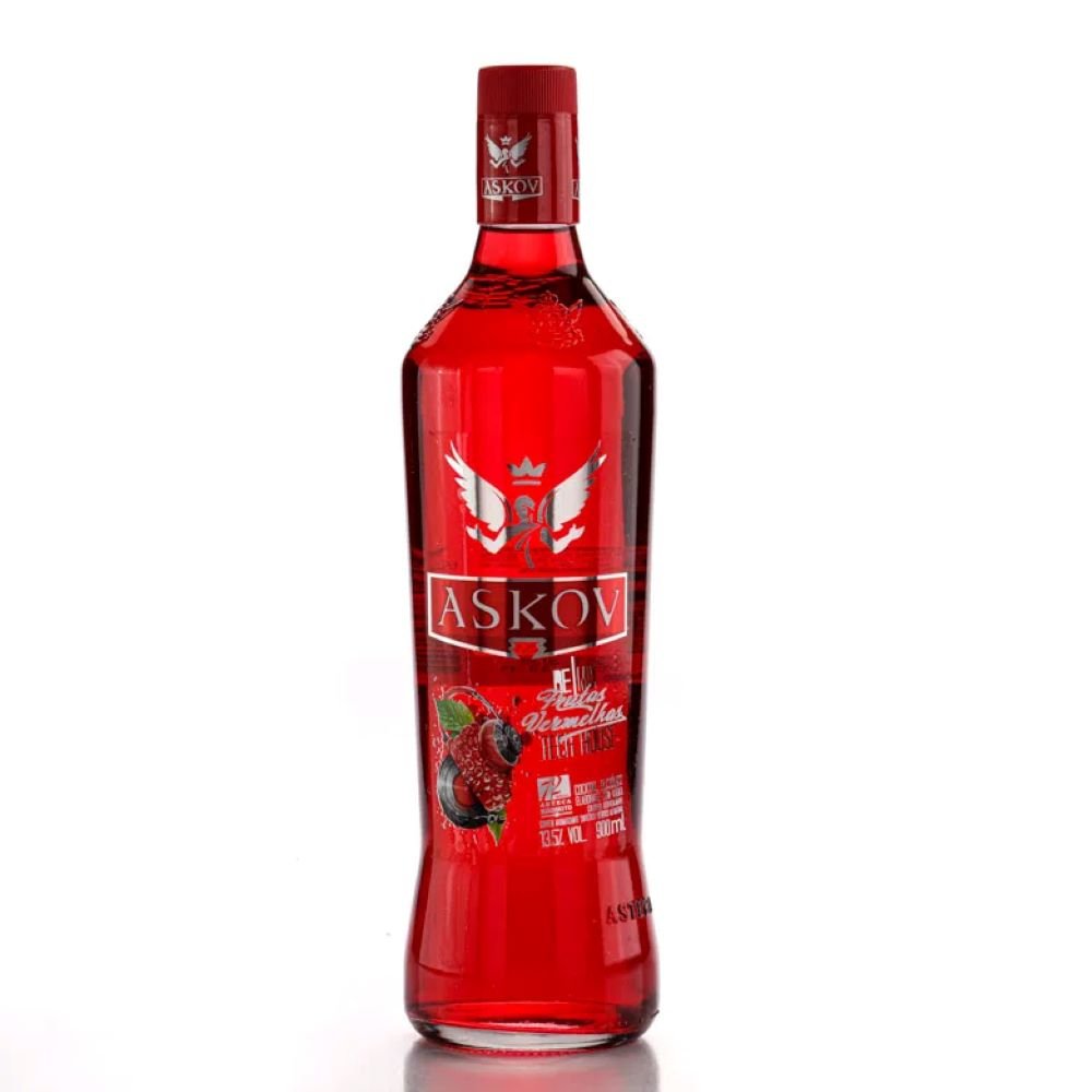 Vodka Askov Sabor Frutas Vermelhas 900 ml