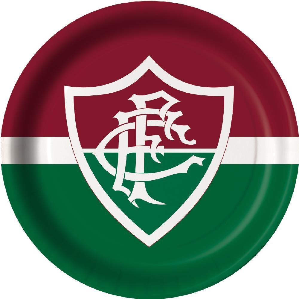 Prato Fluminense Oficial - Embalagem com 8 unidades.